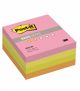 Куб cтикеров Post-it Basic "Неоновая радуга", 76 х 76 мм, 400 листов