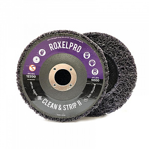 Пурпурный зачистной круг ROXPRO Clean&Strip II на оправке 115х13х22мм