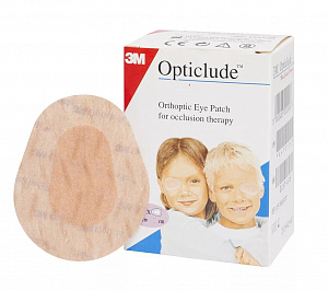 Пластырь глазной 3M™ Opticlude, бежевый с картинками, размер 5,7 см × 8,2 см, 20 шт./кор., 1539 Maxi