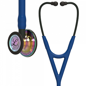 Стетоскоп 3M™ Littmann® Cardiology IV™, голубая трубка, радужная акустическая головка, 69 см 6242